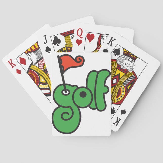 Jeu De Cartes Cartes de jeu de signe de golf (dos)