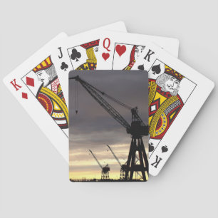 Jeu De Cartes Cartes de jeu de siluhette de grue