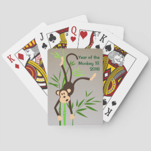 Jeu De Cartes Cartes de jeu de singe de zodiaque