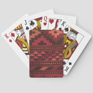 Jeu De Cartes Cartes de Jeu de Tapis marocain, tons marron