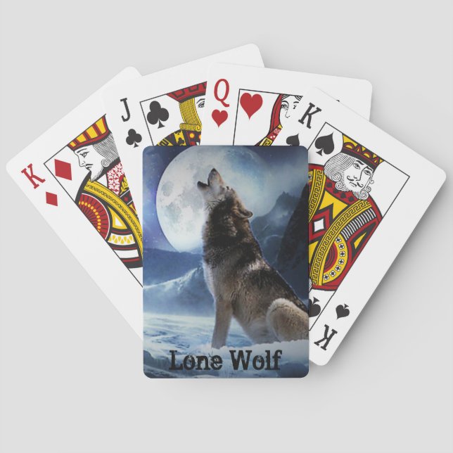Jeu De Cartes Cartes de jeu de Wolf-Poker solitaire (dos)