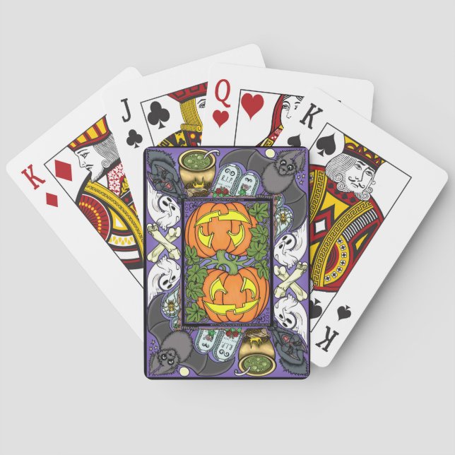 Jeu De Cartes Cartes de jeu d'Halloween (dos)