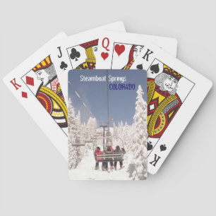 Jeu De Cartes Cartes de jeu d'hiver de Steamboat Springs le