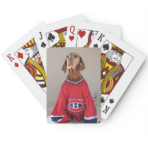 Cartes de jeu d'hockey de Canadiens de Vizlsa