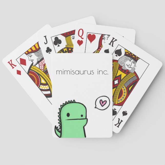 Jeu De Cartes cartes de jeu du mimisaurus inc. (dos)