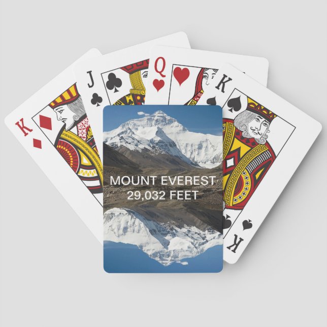 Jeu De Cartes Cartes de jeu du Mont Everest (dos)