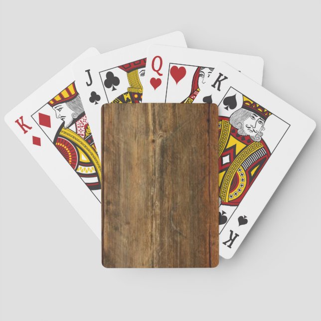 Jeu De Cartes Cartes de jeu en bois (dos)