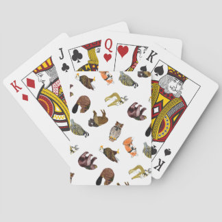 Jeu De Cartes Cartes de jeu en bois de créature d'insigne