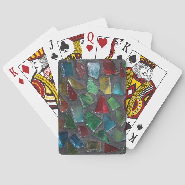 Jeu De Cartes Cartes de jeu en verre (dos)