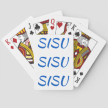 Cartes de jeu finlandaises SISU pour Cribbage (Bla