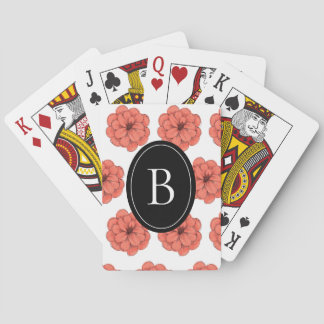 Jeu De Cartes Cartes de jeu florales personnalisées