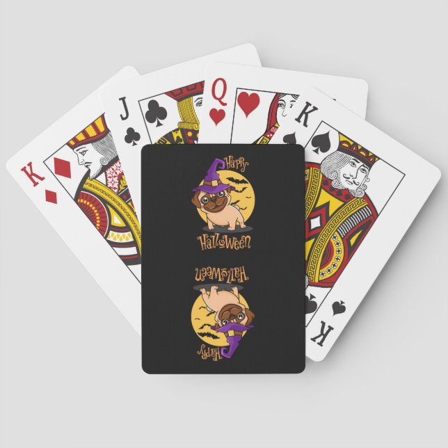 Jeu De Cartes Cartes de jeu Halloween Puggy (dos)