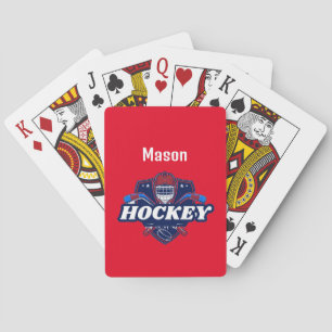 Jeu De Cartes Cartes de jeu Hockey Gear - Personnalisé -Ajouter