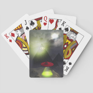 Jeu De Cartes Cartes de jeu Illuminati Pyramide et UFO