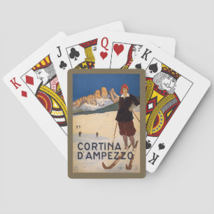 Jeu De Cartes Cartes de jeu italiennes vintages d'Alpes