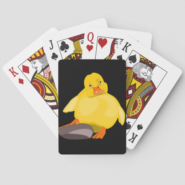 Jeu De Cartes Cartes de Jeu Jaune - Couleurs Personnalisées (dos)
