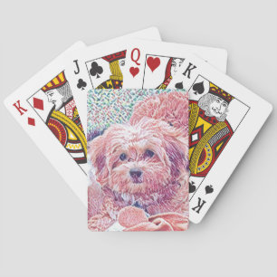 Jeu De Cartes Cartes de jeu mignonnes de Havanese