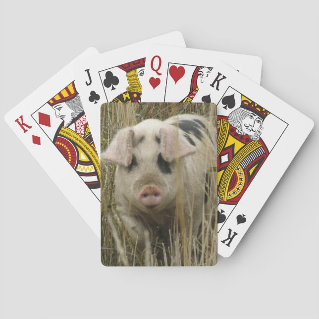 Jeu De Cartes Cartes de jeu mignonnes de porc (dos)