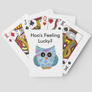 Jeu De Cartes Cartes de jeu orientées de hibou