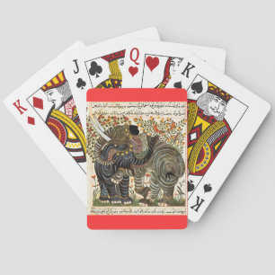 Jeu De Cartes Cartes de jeu persanes d'éléphant