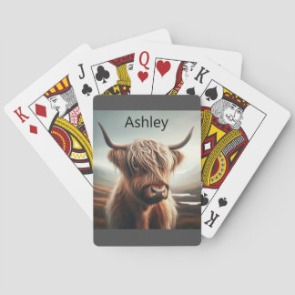 Jeu De Cartes Cartes de jeu personnalisables Highland Bull