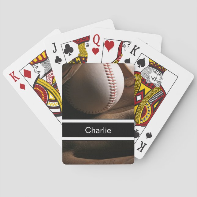 Jeu De Cartes Cartes de jeu personnalisées de base-ball (dos)