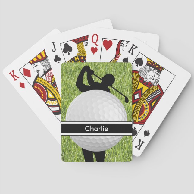 Jeu De Cartes Cartes de jeu personnalisées Golf (dos)