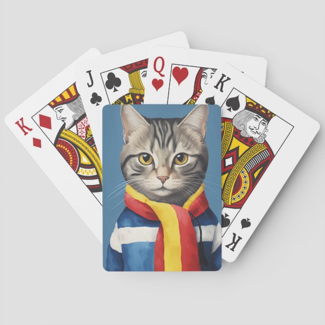 Jeu De Cartes Cartes de jeu pour chats cool (dos)
