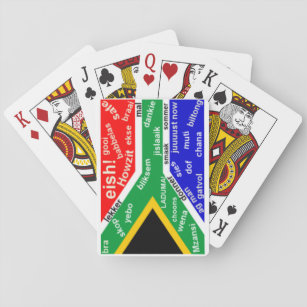 Jeu De Cartes Cartes de jeu sud-africaines d'argot - personnalis