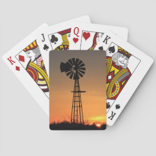 Jeu De Cartes Cartes de jeu Sunset Sunset Windmill Kansas