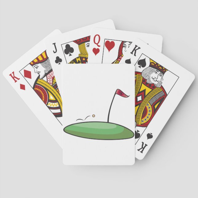 Jeu De Cartes Cartes de jeu vertes de golf (dos)