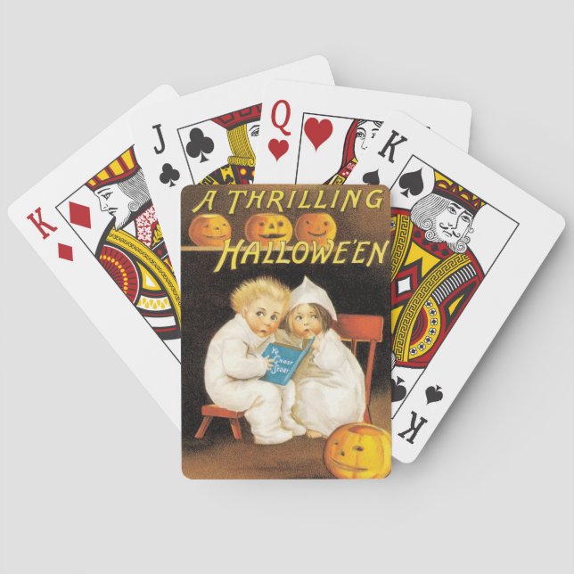 Jeu De Cartes Cartes de jeu vintage Halloween (dos)