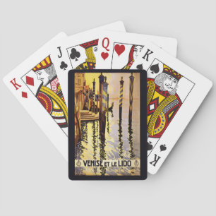 Jeu De Cartes Cartes de jeu vintages de "Venise et de le Lido"