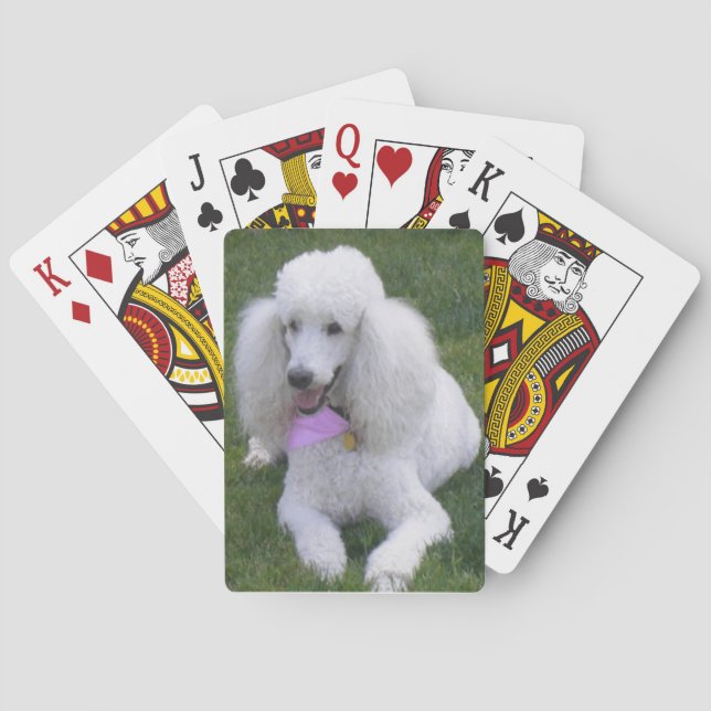 Jeu De Cartes Cartes de jeu White Standard Poodle (dos)