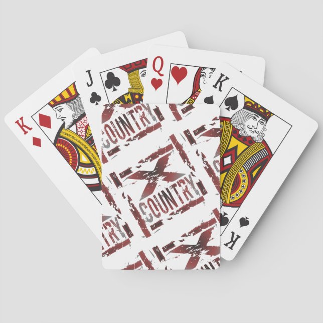 Jeu De Cartes Cartes de jeu X-Country (dos)