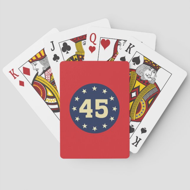 JEU DE CARTES CARTES DE JEUX CLASSIQUES "45" (dos)