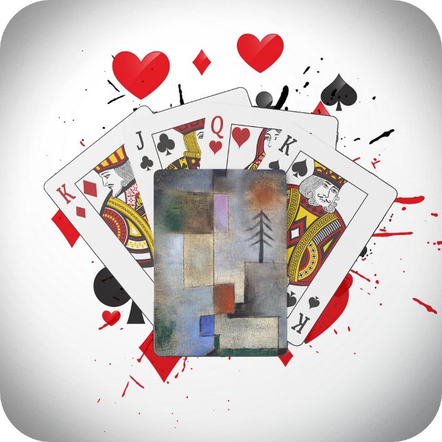 Jeu De Cartes CARTES DE JEUX - "Petite Fir" - Paul Klee Art Imag (Créateur téléchargé)