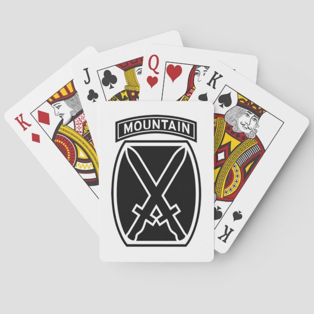 Jeu De Cartes Cartes de lecture 10th MTN (dos)