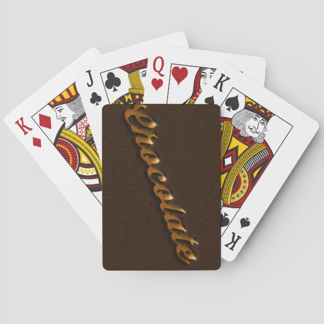 Jeu De Cartes Cartes de lecture au chocolat (dos)