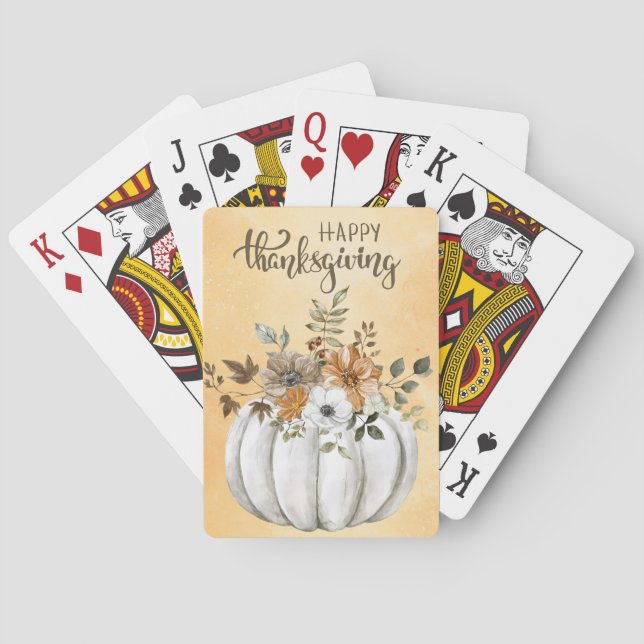 Jeu De Cartes Cartes de lecture bon thanksgiving (dos)