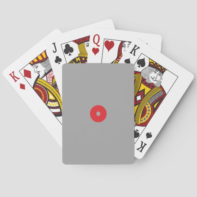 Jeu De Cartes Cartes de lecture Cercle rouge (dos)