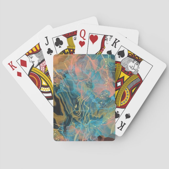 Jeu De Cartes Cartes de lecture classiques Conception abstraite (dos)