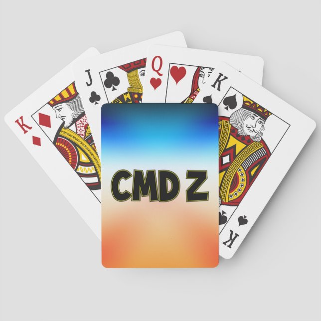 Jeu De Cartes Cartes de lecture CMD Z (dos)