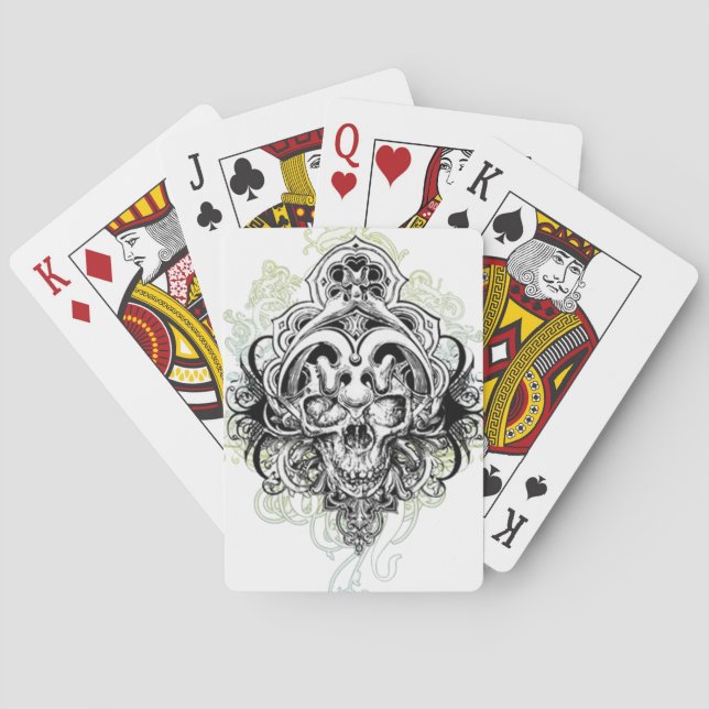 Jeu De Cartes Cartes de lecture conçues pour le crâne (dos)