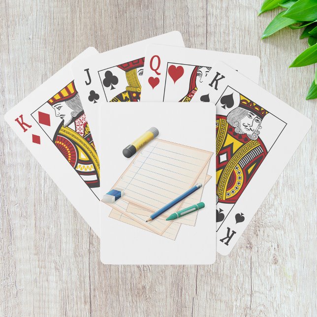 Jeu De Cartes Cartes de lecture crayon et papier (Créateur téléchargé)