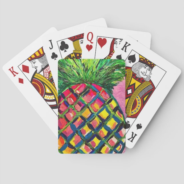Jeu De Cartes Cartes de lecture d'ananas (dos)