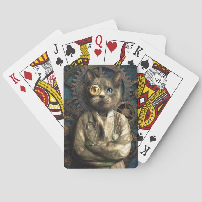 Jeu De Cartes Cartes de lecture de chats de laboratoire (dos)