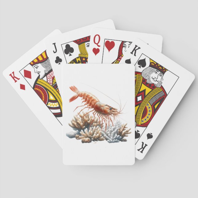 Jeu De Cartes Cartes de lecture de crevettes (dos)