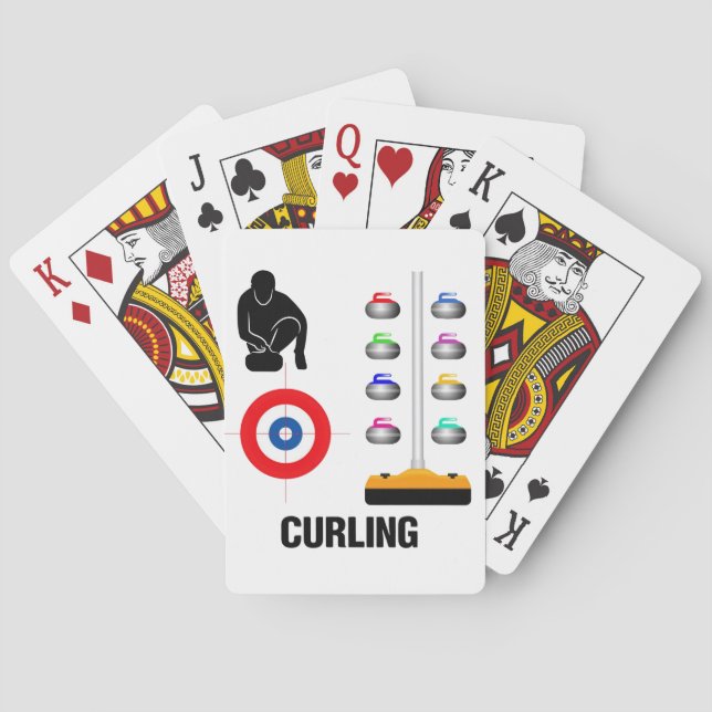 Jeu De Cartes Cartes de lecture de curling (dos)
