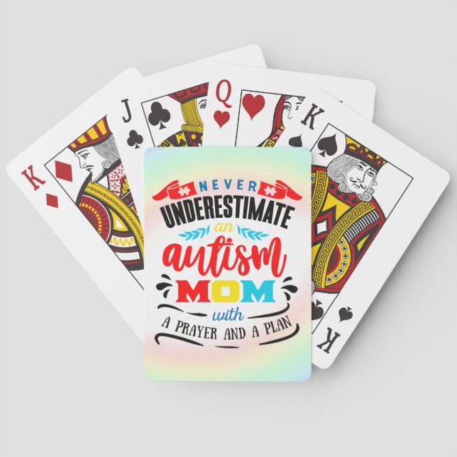 Jeu De Cartes Cartes de lecture de sensibilisations sur l'autism (dos)